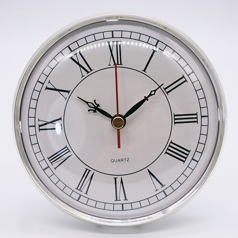 ساعة حائط دائرية من الفضة النقية 130 ملم